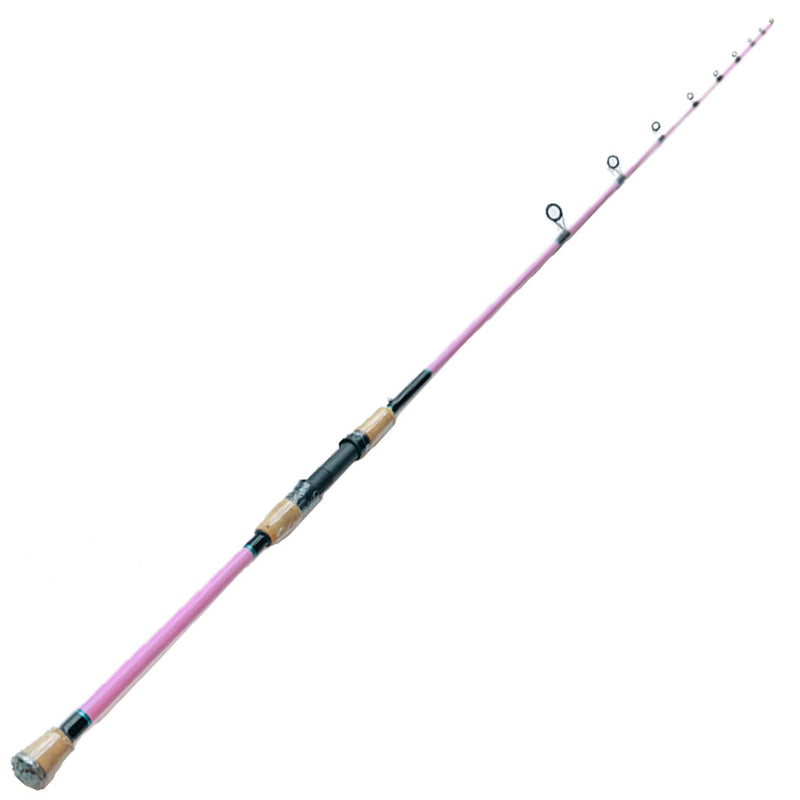 Load image into Gallery viewer, #55 Limited Edition &quot;ProPink&quot; Carbon Elite 09 7&#39;6&quot; 8-15lb Inshore. Full rod shown. Blank painted pink. 
