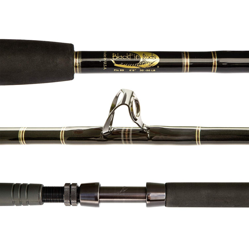 Load image into Gallery viewer, Blackfin Rods Fin 89 Fishing Rod 6'6" Rod 30-50lb Line Weight Stand Up Fishing Rod Targeted Species: Tuna, Mahi Mahi