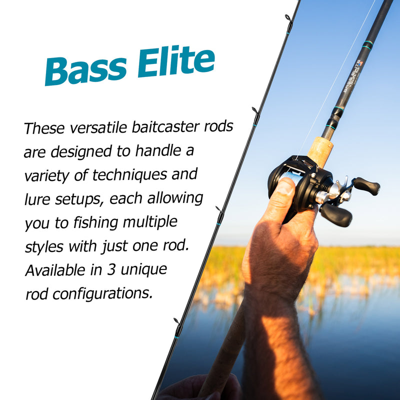Load image into Gallery viewer, Bass Elite Baitcaster Freshwater Rod