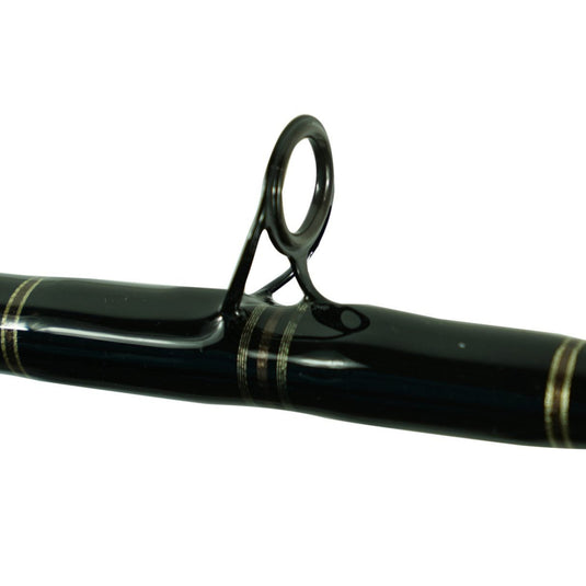 Blackfin Rods Fin 151 Fishing Rod 7'0" Rod 20-50lb Line Weight King Fish Rod 100% E-Glass blank Fuji Graphite Reel Seat Slick Butt Fuji Aluminum Oxide Guides Extremely Fast Action Targeted Species: Tuna, Kingfish, Mahi Mahi, Marlin, Sailfish