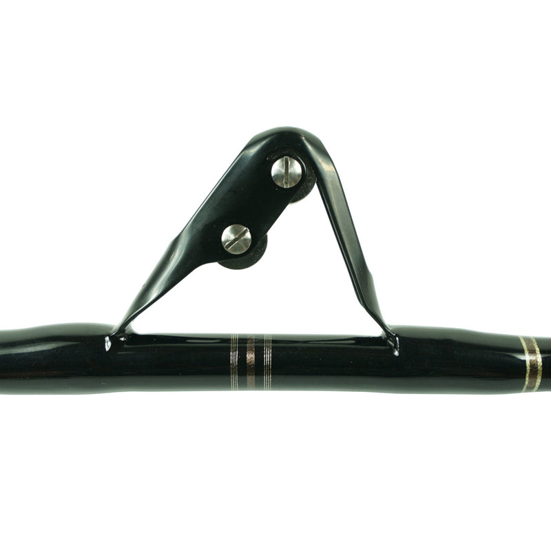 Load image into Gallery viewer, Blackfin Rods Fin 156 Fishing Rod 5'6" Rod 50-80lb Line Weight Stand Up Rod 100% E-Glass blank Aftco Short straight Black Unibutt Aftco Roller Guides Fast Action Targeted Species: Tuna 7