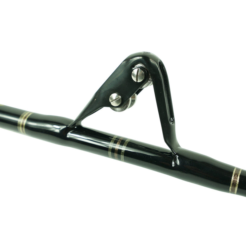 Load image into Gallery viewer, Blackfin Rods Fin 156 Fishing Rod 5'6" Rod 50-80lb Line Weight Stand Up Rod 100% E-Glass blank Aftco Short straight Black Unibutt Aftco Roller Guides Fast Action Targeted Species: Tuna 5