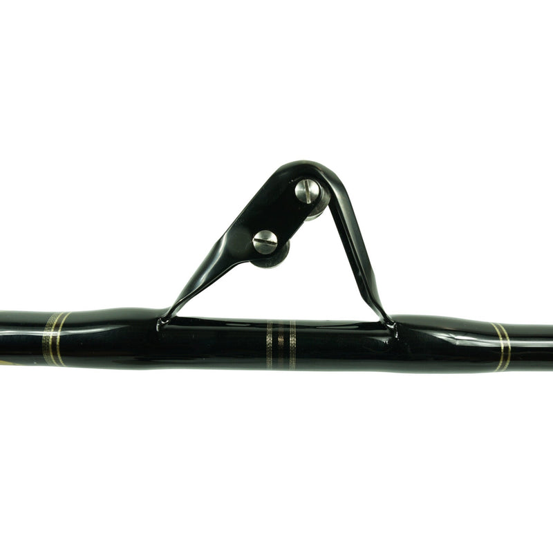 Load image into Gallery viewer, Blackfin Rods Fin 156L Fishing Rod 6'0" Rod 50-80lb Line Weight Stand Up Rod 100% E-Glass blank Aftco Short straight Black Unibutt Aftco Roller Guides Fast Action Targeted Species: Tuna