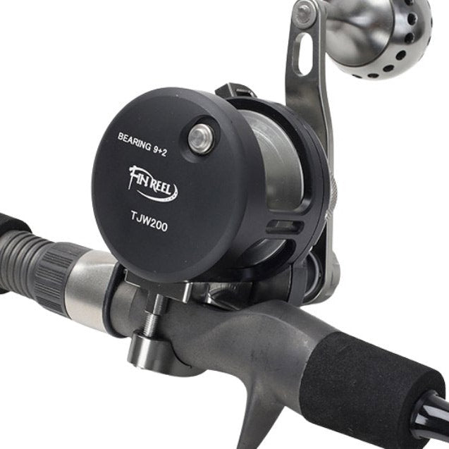 Load image into Gallery viewer, The JG20 Slow Pitch Jigging Rod & Reel Combo is paired with SPPE3050C a size 20 Conventional Reel. Product Features:  Solid Hand Made Construction Light Weight and Durable Very Sensitive High Performance, Power Rating 3-5 Made of Japanese Toray Carbon Fiber EVA Grips with Rubber Comfort Gimbal Rated for Jigs 120-300g Strong Fishing Power High Speed, Lightweight Reel with Power Knob