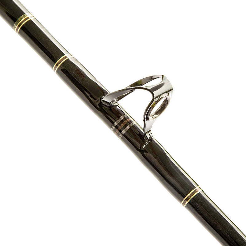 Load image into Gallery viewer, Blackfin Rods Fin 139 Fishing Rod 6'6" Rod 20-40lb Line Weight Circle Hook Rod Specialized for Billfish Circle Hook Rods Fuji aluminum oxide guides Stuart slick butts and metal gimbals Fuji graphite reel seats The blanks are a very slow in action and have a parabolic action that is ideal for use of circle hooks. Greatly increasing hook up ratios. Targeted Species: Blue Marlin, Mahi Mahi, White Marlin 5