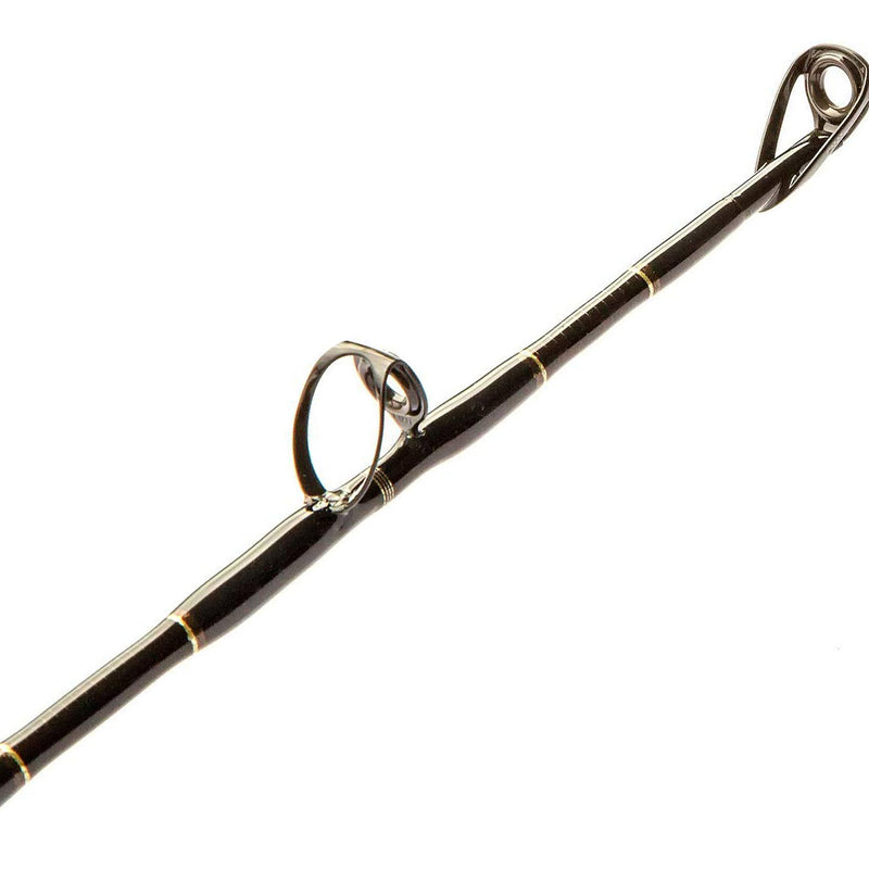 Load image into Gallery viewer, Blackfin Rods Fin 137 Fishing Rod 6'6" Rod 16-30lb Line Weight Circle Hook Rod Fuji aluminum oxide guides Stuart slick butts and metal gimbals Fuji graphite reel seats The blanks are a very slow in action and have a parabolic action that is ideal for use of circle hooks. Greatly increasing hook up ratios Targeted Species: Tuna, Kingfish, Sailfish, Mahi Mahi 4