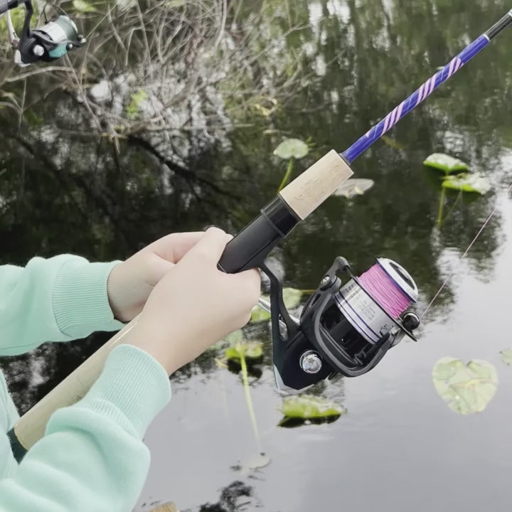 Load and play video in Gallery viewer, Li'l Finz Kids Spinning Rod
