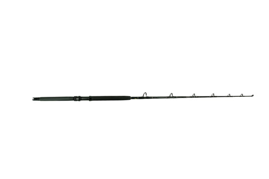 Blackfin Rods Fin 147 Fishing Rod 6'6" Rod 50-80lb Line Weight Planer Rod 100% E-Glass blank Aluminum Reel Seat Slick Butt Fuji Aluminum Oxide Guides Extremely-Fast Action Targeted Species: Tuna, Kingfish, Wahoo