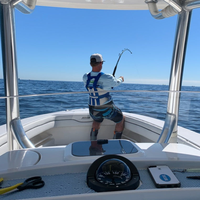 Load image into Gallery viewer, Blackfin Rods Fin 188 Fishing Rod 6'4" Rod 30lb Line Weight Highly versatile Dead bait-pitch rod Perfect for marlin, tuna and wahoo Can be used for circle hooks Parabolic top makes it ideal for chunking tuna Great for islander ballyhoo rigs Planer Rod High Speed Wahoo fishing Fuji silicone nitrate guides-wine line proof and swivel proof Winthrop ball bearing top Comes stock with Aftco # 2 Short Butt Targeted Species: Tuna, Wahoo, Marlin