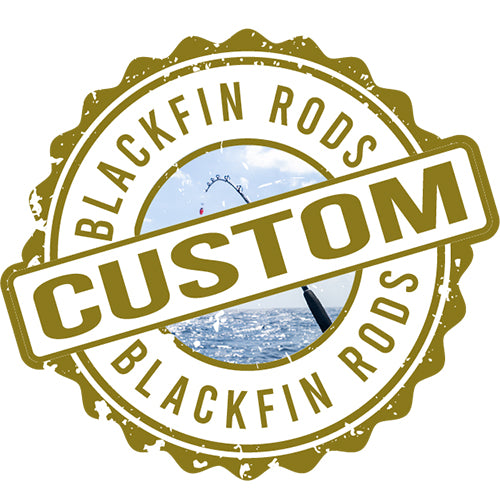 engraved lady casting a fishing pole Blackfin Rods Custom Personalization (Rod sold separately)