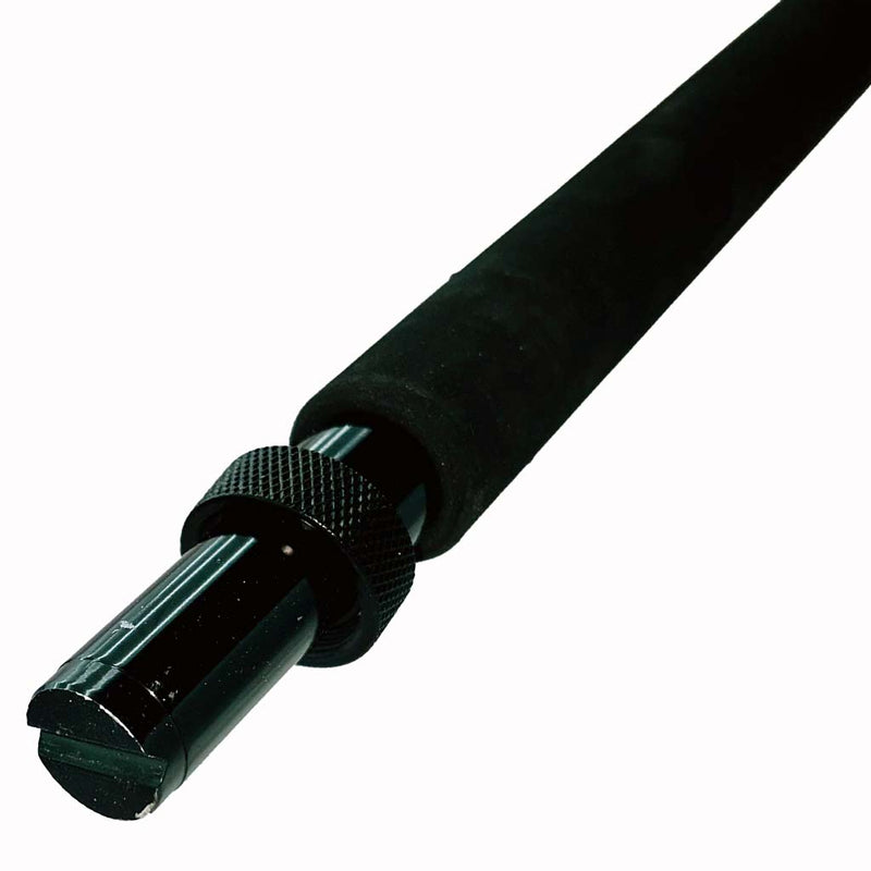 Load image into Gallery viewer, Comparable to our Blackfin Fin 184 50# Wire Line. This rod comes complete with foam grips, AFTCO swivel top, blacked out guides and a size 2 AFTCO collet and ferrule. Black EVA foam grip shown. Aftco Collet and ferrule shown.
