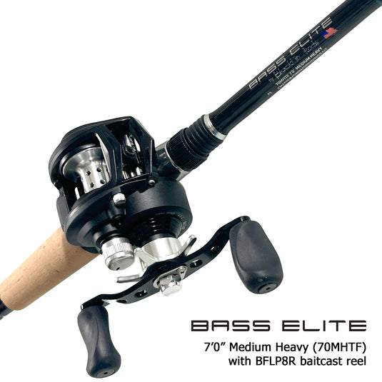 Bass Elite Baitcaster Freshwater Rod