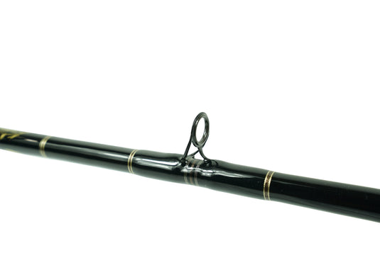 Blackfin Rods Fin 152 Fishing Rod 7'0" Rod 30-50lb Line Weight King Fish Rod 100% E-Glass blank Fuji Graphite Reel Seat Slick Butt Fuji Aluminum Oxide Guides Extremely Fast Action Targeted Species: Tuna, Kingfish, Mahi Mahi, Marlin, Sailfish 4