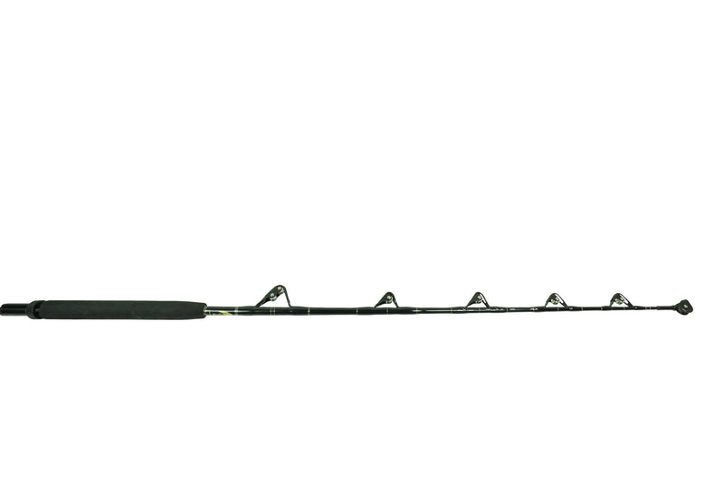 Load image into Gallery viewer, Blackfin Rods Fin 156L Fishing Rod 6&#39;0&quot; Rod 50-80lb Line Weight Stand Up Rod 100% E-Glass blank Aftco Short straight Black  Unibutt Aftco Roller Guides Fast Action Targeted Species: Tuna
