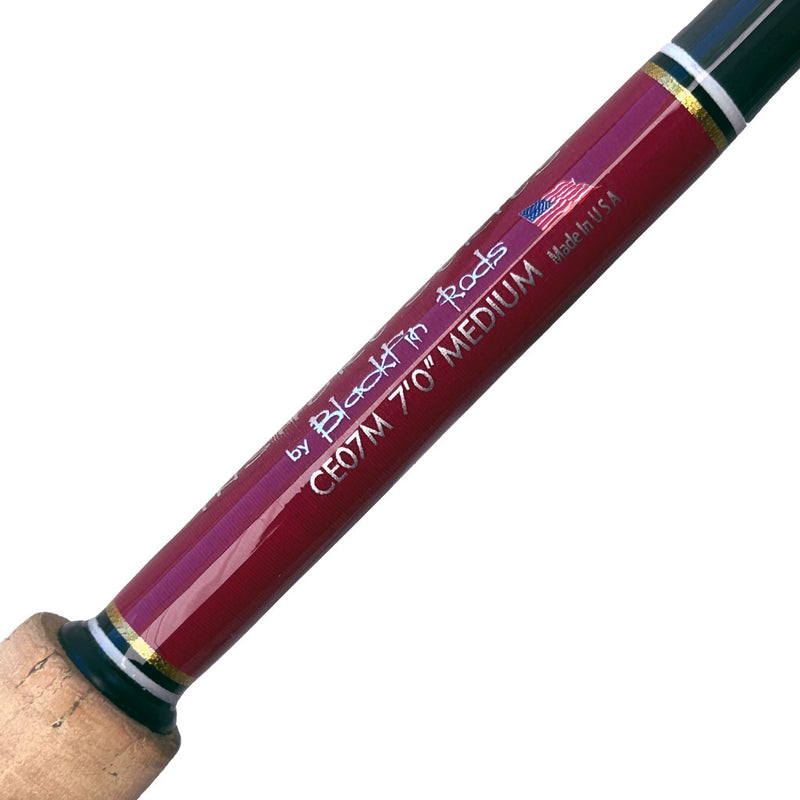 Load image into Gallery viewer, Limited Edition &quot;School Colors&quot; Carbon Elite Inshore Rod in Garnet, Gold, Black &amp; White
