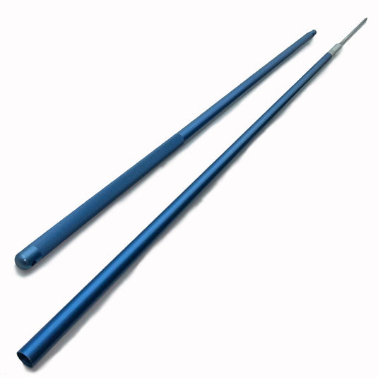 The Blackfin Quick-Stick Harpoon is a must if you are fishing for swordfish or giant tuna. This 10 foot, 13lb tip-weighted harpoon comes in 4 pieces and is made of anodized steel. Blackfin Quick-Stick Blue Harpoon in pieces