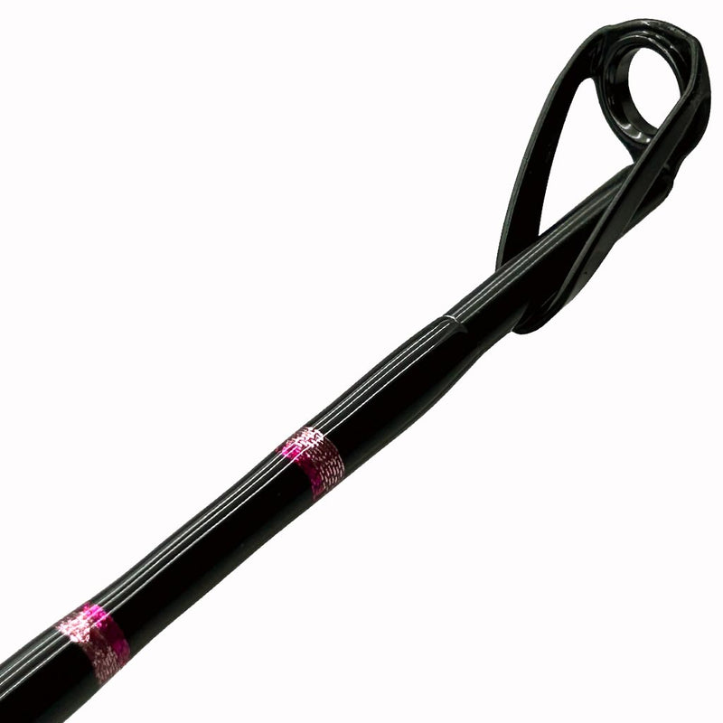 Load image into Gallery viewer, New look, same Pro Pink! Top is shown. Hot and light metallic pink trims. Black blank.
