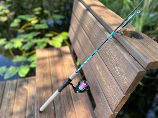DOckwalker fishing rod by Blackfin Rods. Designed for dock and kayak fishing.
