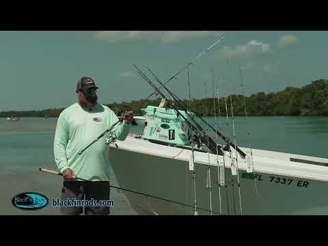 Load and play video in Gallery viewer, Blackfin Rods Carbon Elite 0710M 7&#39;10&quot; 8-15lb Medium Fishing Rod
