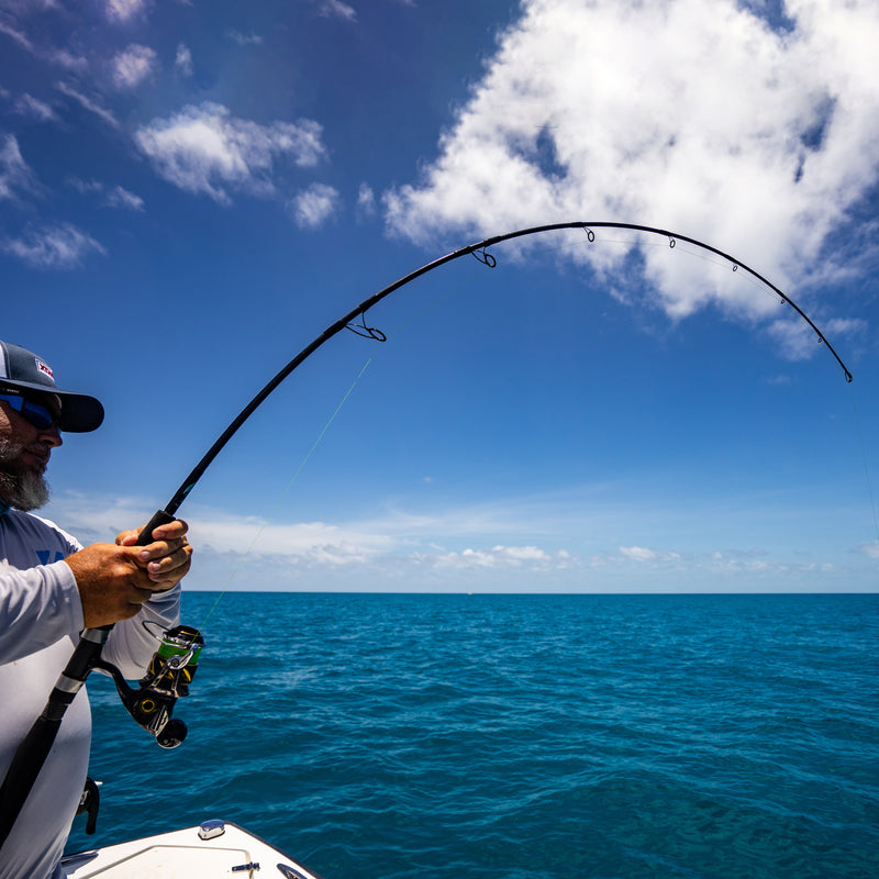 Load image into Gallery viewer, Blackfin Rods Solo Rod is a highly versatile spinning rod catching Cobia
