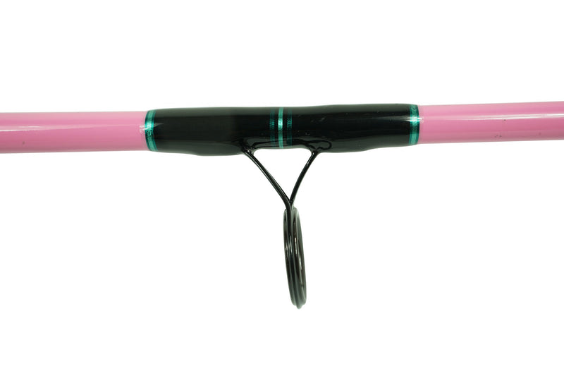 Load image into Gallery viewer, Blackfin Rods ProPink 182 Fishing Rod 7&#39;0&quot; Rod Line Wt. 8-12# Spinning Rod 100% E-Glass blank Fuji Graphite Reel Seat Slick Butt Fuji Aluminum Oxide Guides Mod Fast Action Targeted Species: Tuna, Snook, Mahi Mahi, Tarpon 2

