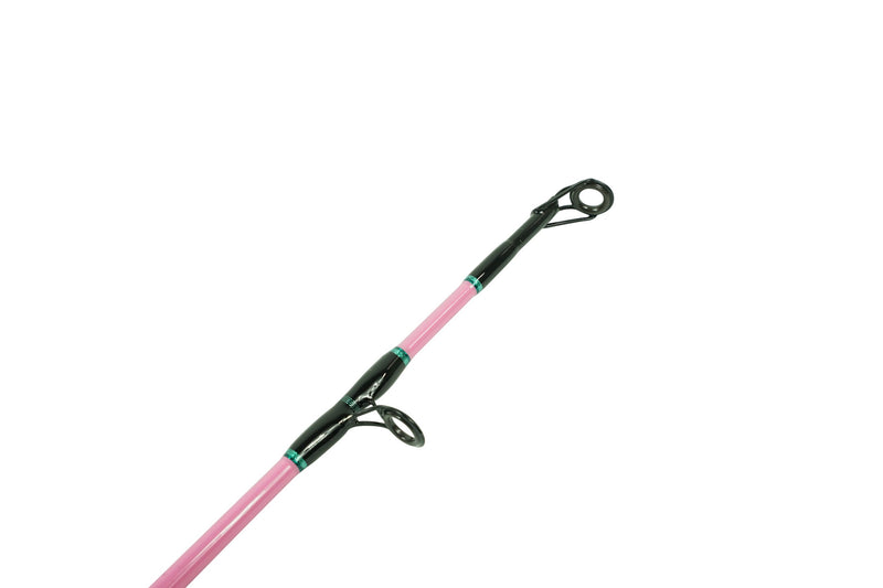 Load image into Gallery viewer, Blackfin Rods ProPink 184 Fishing Rod 6&#39;6&quot; Rod Line Wt. 8-12lb Spinning Rod 100% E-Glass blank Fuji Graphite Reel Seat Slick Butt Fuji Aluminum Oxide Guides Mod Fast Action Targeted Species: Tuna, Mahi Mahi, Snook, Tarpon  3
