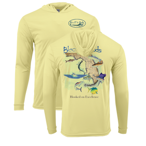 Blackfin Long Sleeve Hooded Surf Shirt Pale Yellow UPF50